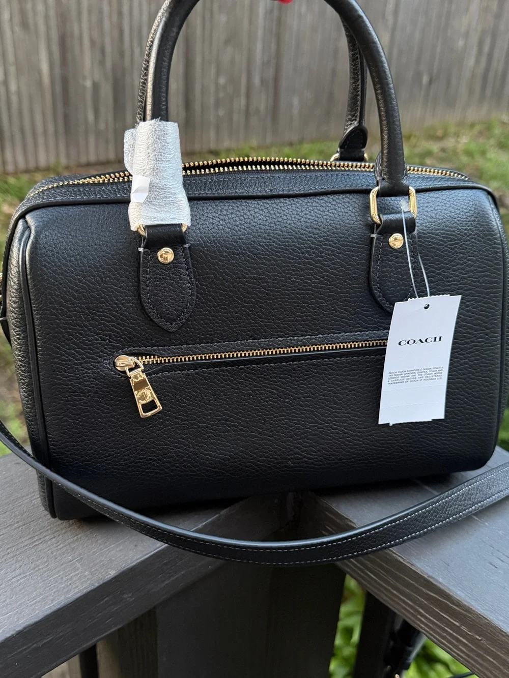 Coach compact satchel
